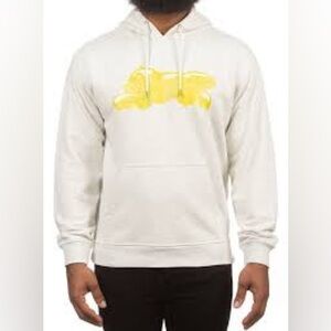 Icecream Bears Yellow Print BBC Hoodie Sweatshirt Large Lt Gray